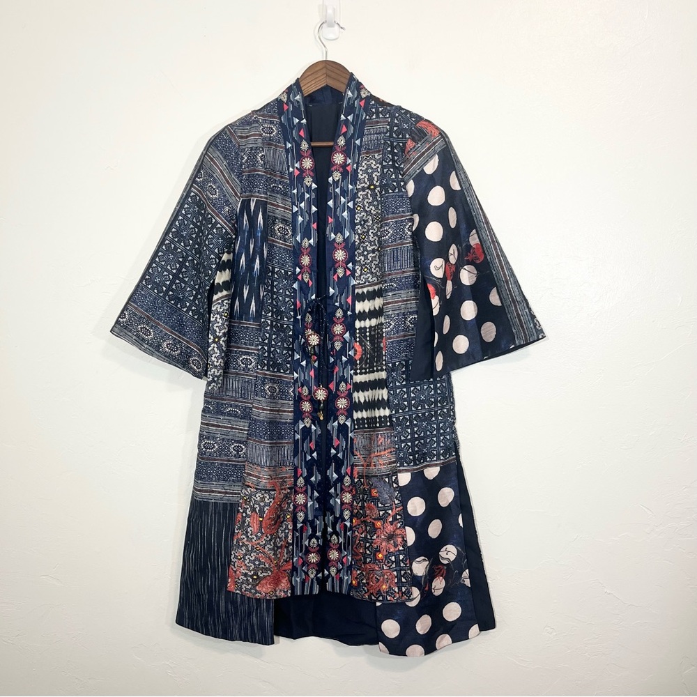 Soft Surroundings Patchwork Kimono Style Kantha - image 4